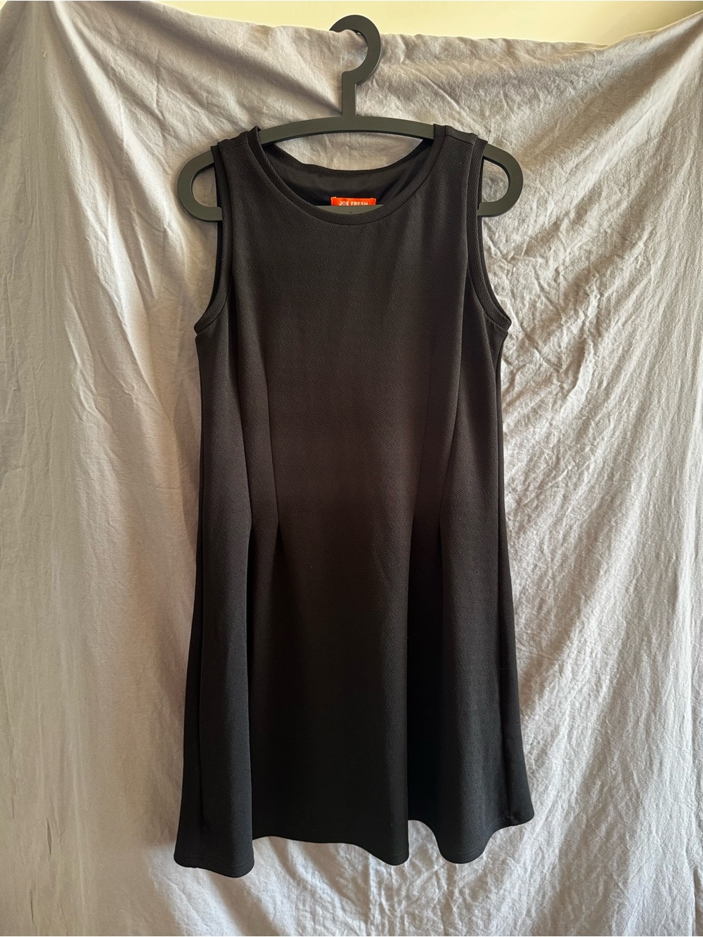 Joe Fresh Black Sleeveless Fit-and-Flare Midi Dress size M medium